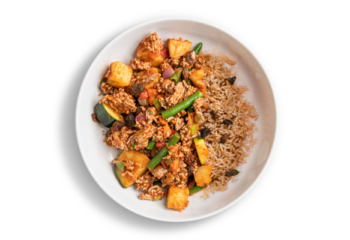 Lean Beef Chilli Con Carne, brown rice & seasonal vegetables- 450 g