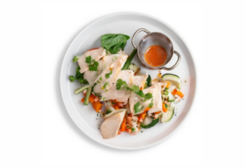 Oven Roasted Chicken Breast With Mild Sweet Thai Chilli Sauce, sweet potato mash- 450 g