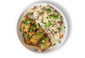 Tofu With Honey Mustard, basmati fried rice- 350 g