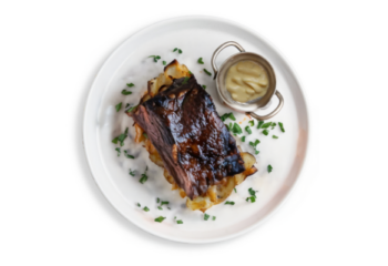 Smoked Beef Ribs with Cheesy Potato Rosti Bake-350 g