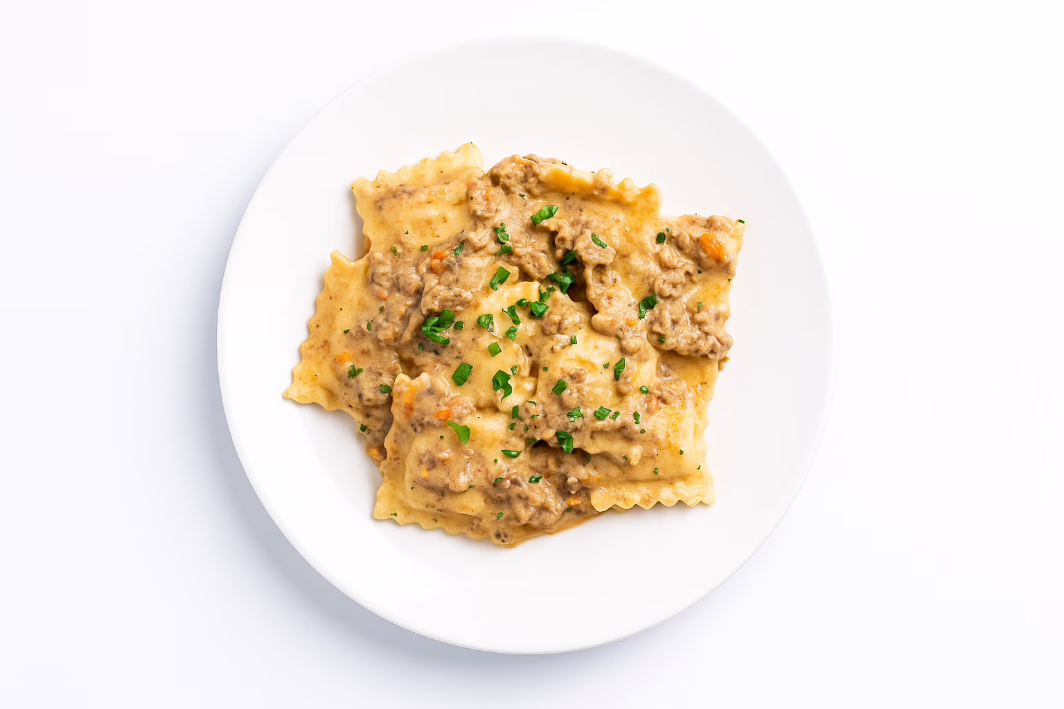 Beef Ravioli With Slow Braised Brisket Ragù Stroganoff — 350 g